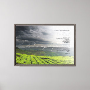Toile Psaume 23 Le Seigneur est mon berger Art de vignob