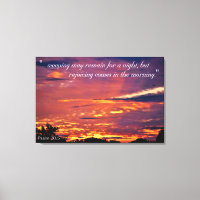 Psaume 30:5 Canvas Art