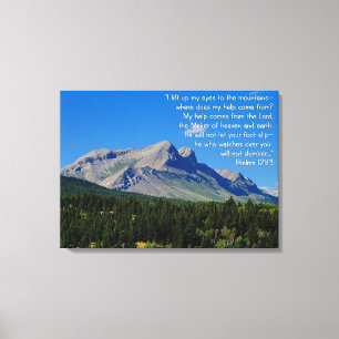 Toile Psaumes 121:1-3