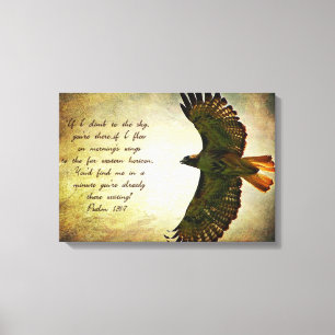 Toile Psaumes 139:7 Inspirationnel