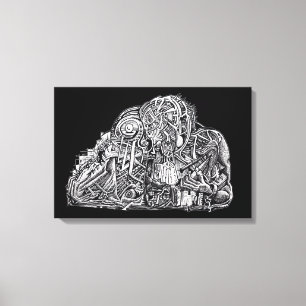 Toile Psycho Warrior,