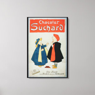 Toile Publicité par affichage "chocolat de Suchard"