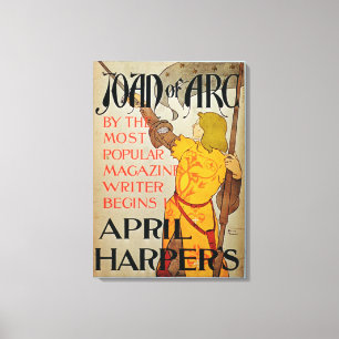 Toile Publicité par affichage harpiste de "Jeanne d'Arc"