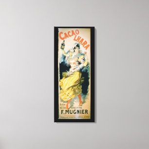 Toile Publicité par affichage "Lhara Creme de Cacao",