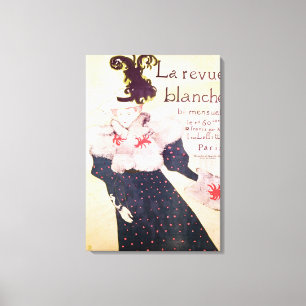Toile Publicité par affichage "revue Blanche de La",