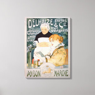 Toile Publicité pour Delhaize, frères et Cie. au Th