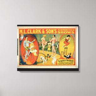Toile Publicité pour 'les plus grands artistes de fil W