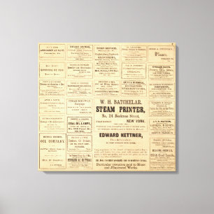 Toile Publicité pour l'huile