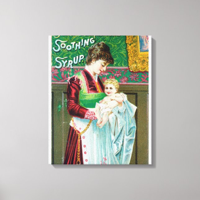 Toile Publicité pour Mme Winslows Sirop apaisant (Recto)