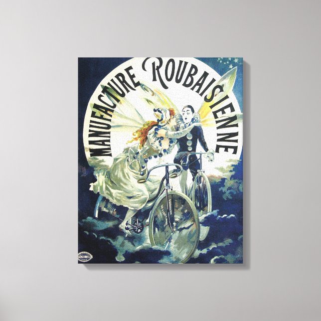 Toile Publicité vintage de vélos (Recto)