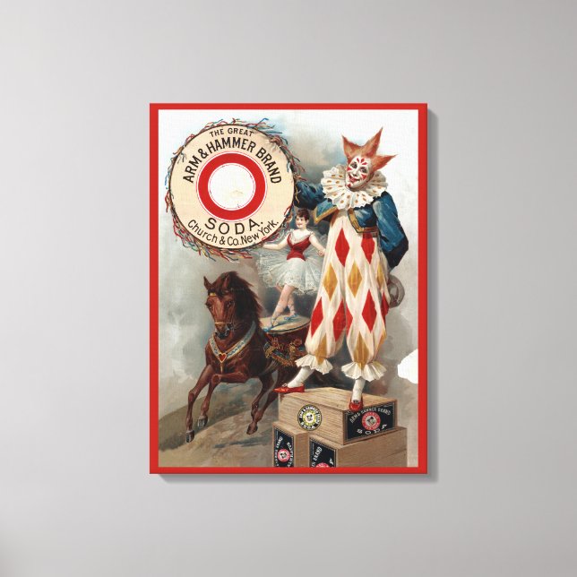 Toile Publicité vintage Pour Arm & Hammer Soda (Recto)