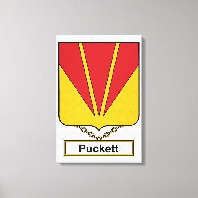 Toile Puckett Family Crest (Recto)