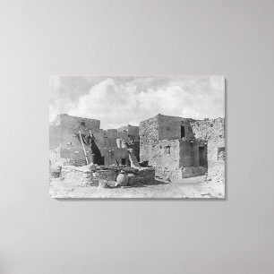 Toile Pueblo de Kiva Oraibi de serpent d'Indiens de Hopi