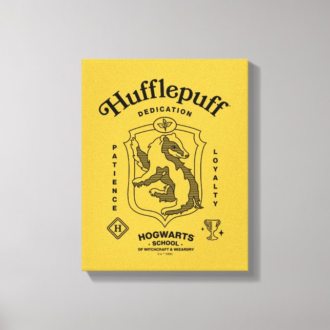 Toile PUFFEBOUFF™ Dédication Patience Loyauté Blason (Recto)