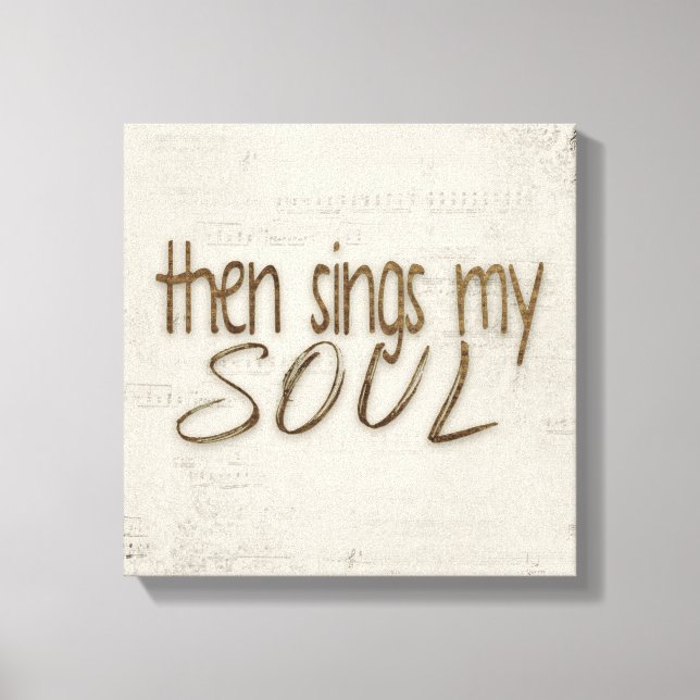 Toile Puis Chante Mon Soul Texte Musique (Recto)
