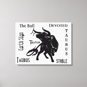 Toile Puissant Taureau le zodiaque du Taureau