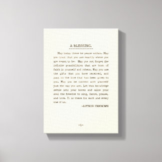 Toile Puisse aujourd'hui la paix à l'intérieur