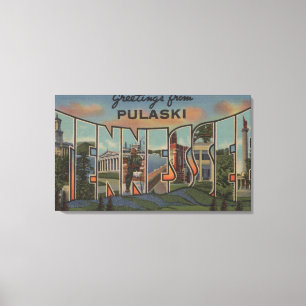 Toile Pulaski, Tennessee - grandes scènes de lettre