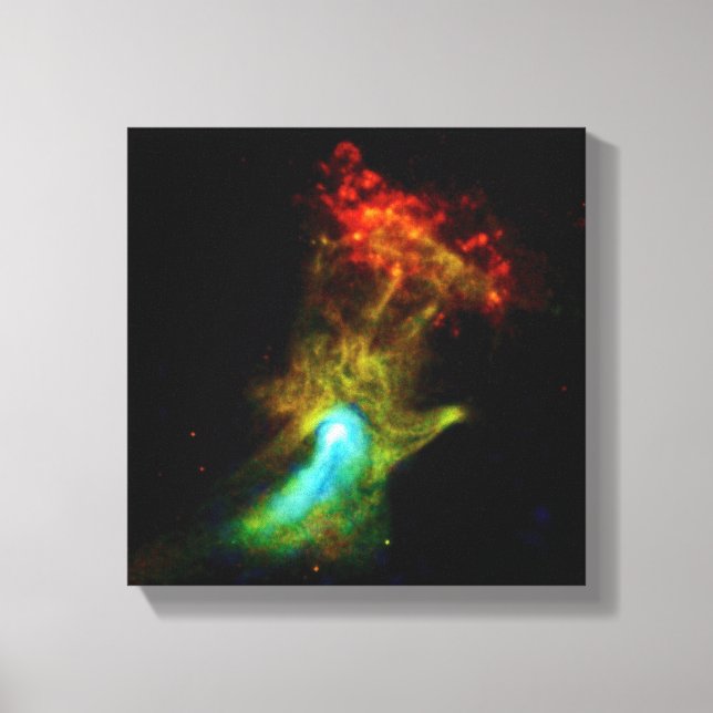 Toile Pulsar B1509 - Nébuleuse aux rayons X de la Main d (Recto)