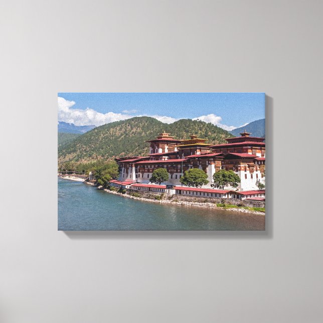 Toile Punakha Dzong - Bhoutan (Recto)