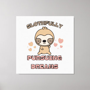 Toile Punition d'animal de paresse mignon