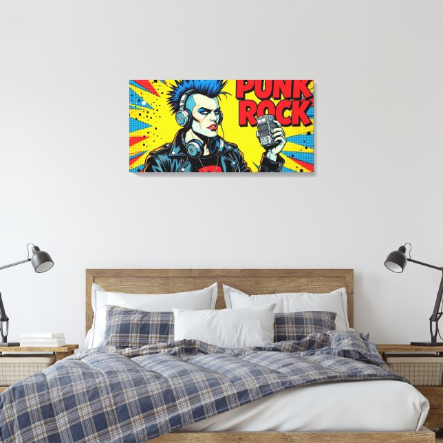 TOILE PUNK ROCK POUR TOUJOURS (Insitu(Chambre))
