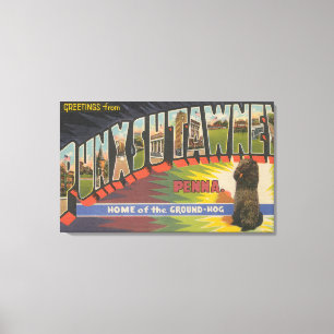 Toile Punxsutawney, Pennsylvanie (Groundhog)