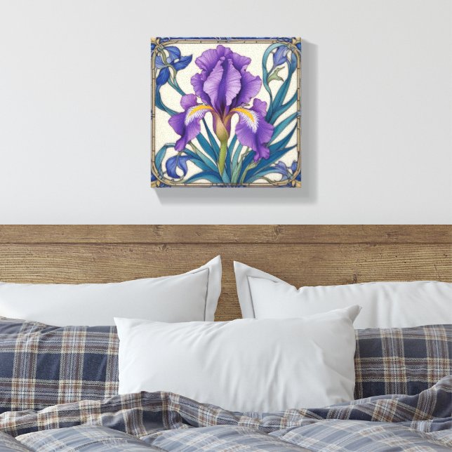 Toile Purple Iris Splendor (Insitu(Chambre))