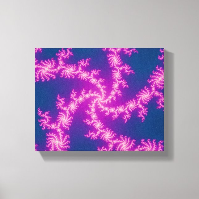 Toile Purple Swirl - Art Fractal (Recto)
