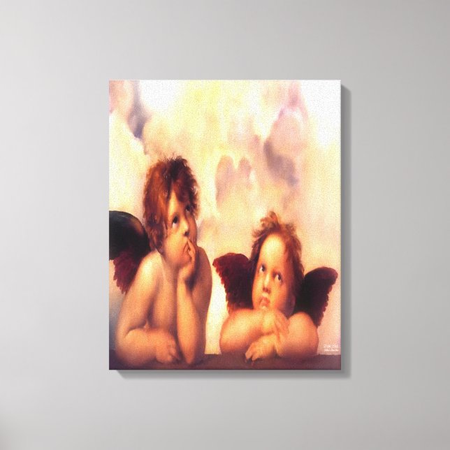 Toile Putti paire d'anges (Recto)