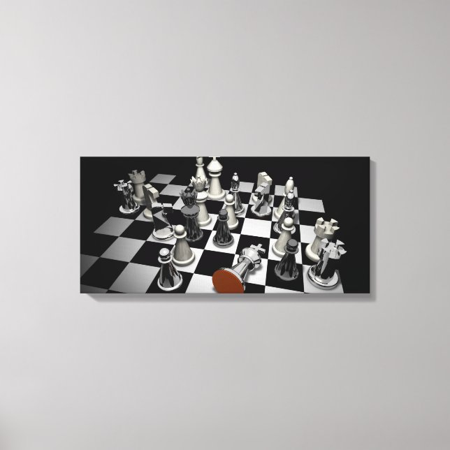 Toile Puzzle d'échecs (Recto)