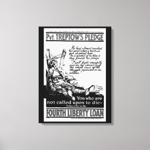 Toile Pvt. L'engagement de Treptow.  "Je image fight_War