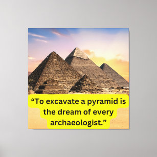 Toile pyramides de Gizeh et découverte de l'égypte