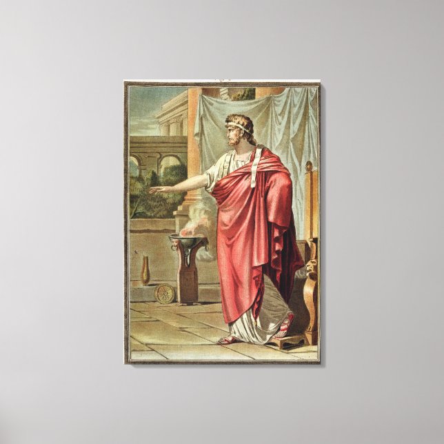 Toile Pyrrhus, costume d'Andromache de Jean Racine, (Recto)