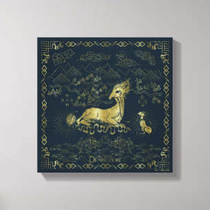 Toile Qilin Au Repos Tapisserie d'or