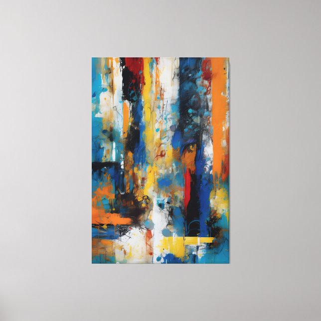 Toile Quadro abstrato Impressão em Canvas (Recto)