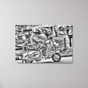 Toile Quadrophenia - les années de scooter