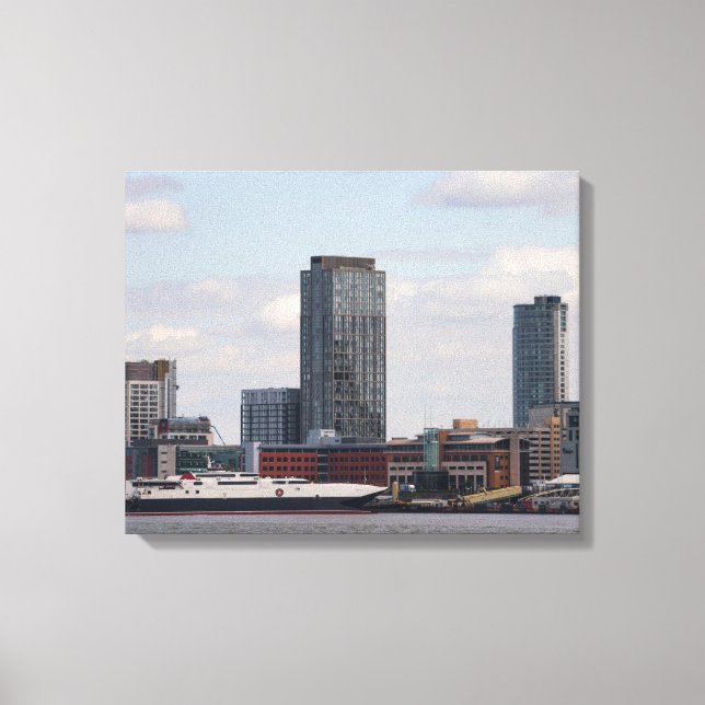 Toile Quai de ferry de Liverpool Mersey (Recto)