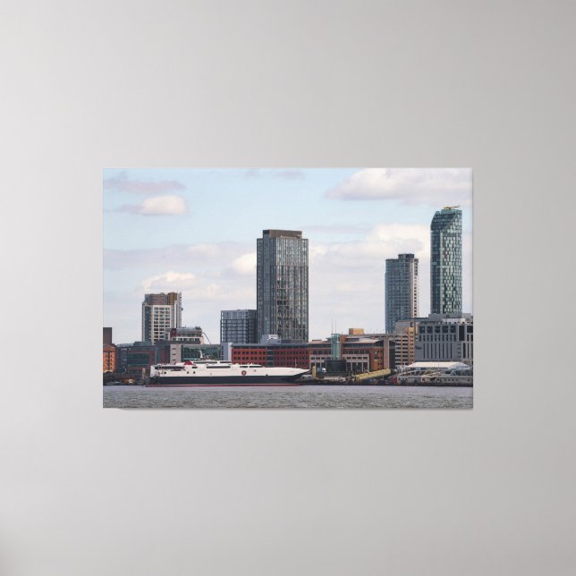 Toile Quai de ferry de Liverpool Mersey (Recto)