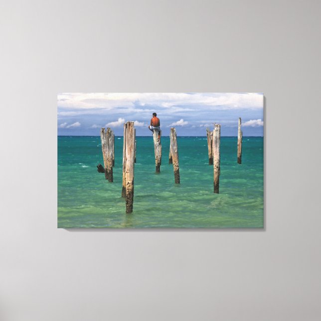 Toile Quai De La Plage De Coqueiros À Trancoso (Recto)