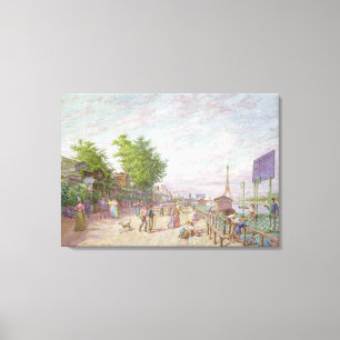 Toile Quai du Point du Jour, Boulogne Billancourt, 1897