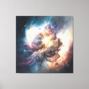 Toile Quand le monde se heurte