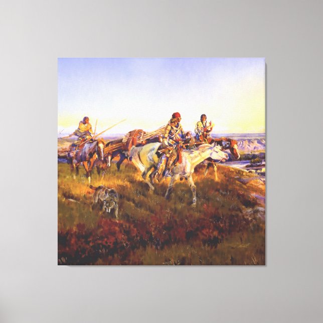 Toile « Quand les Blancs deviennent rouges » par Charles (Recto)