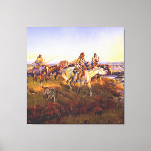 Toile "Quand les hommes blancs deviennent rouges" par Ch