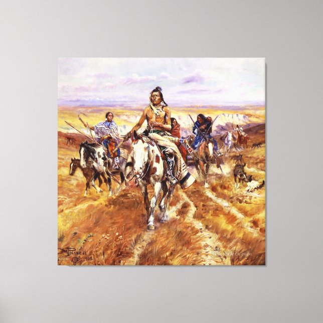 Toile "Quand les plaines étaient siennes" par Charles M  (Recto)
