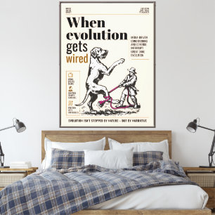 Toile Quand l'évolution est câblée, les Grands Danois so
