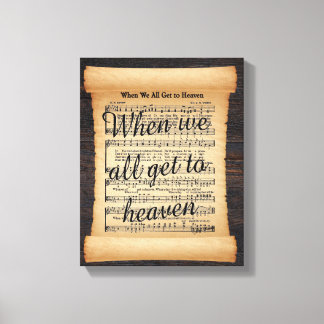 Toile Quand Nous Arrivons Tous Au Ciel Étiquettes Tablet