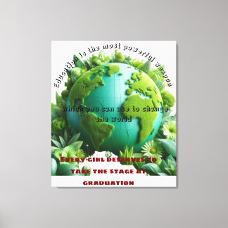 Toile Quand vous éduquez une fille, vous éduquez une nat