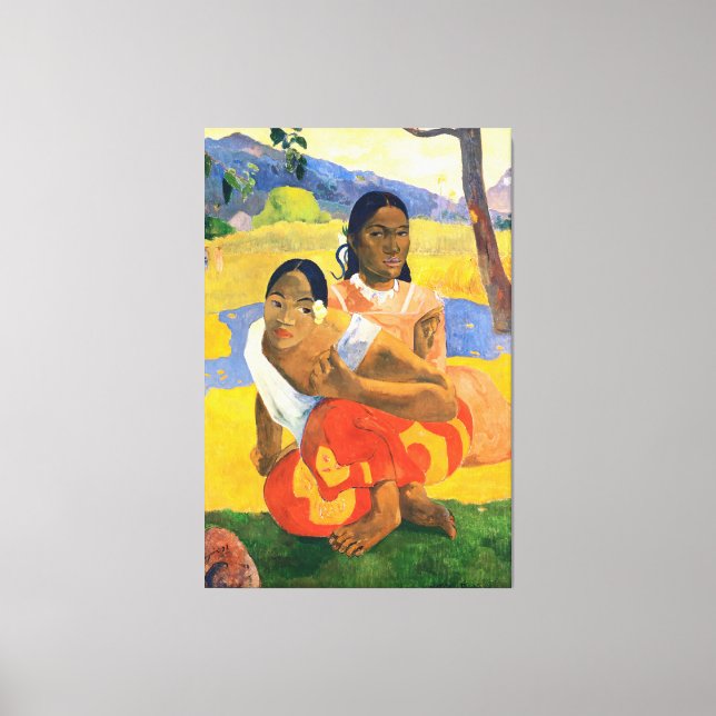 Toile Quand vous marierez-vous ? Paul Gauguin (Recto)