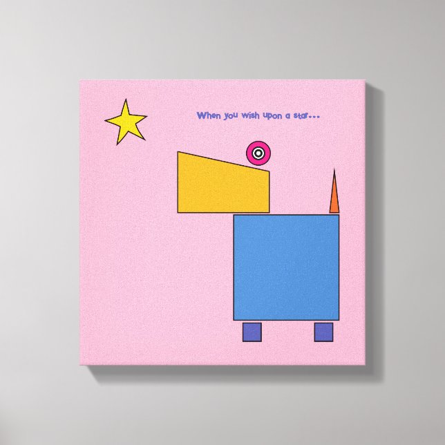 Toile Quand vous souhaitez une étoile... par Michele Mos (Recto)